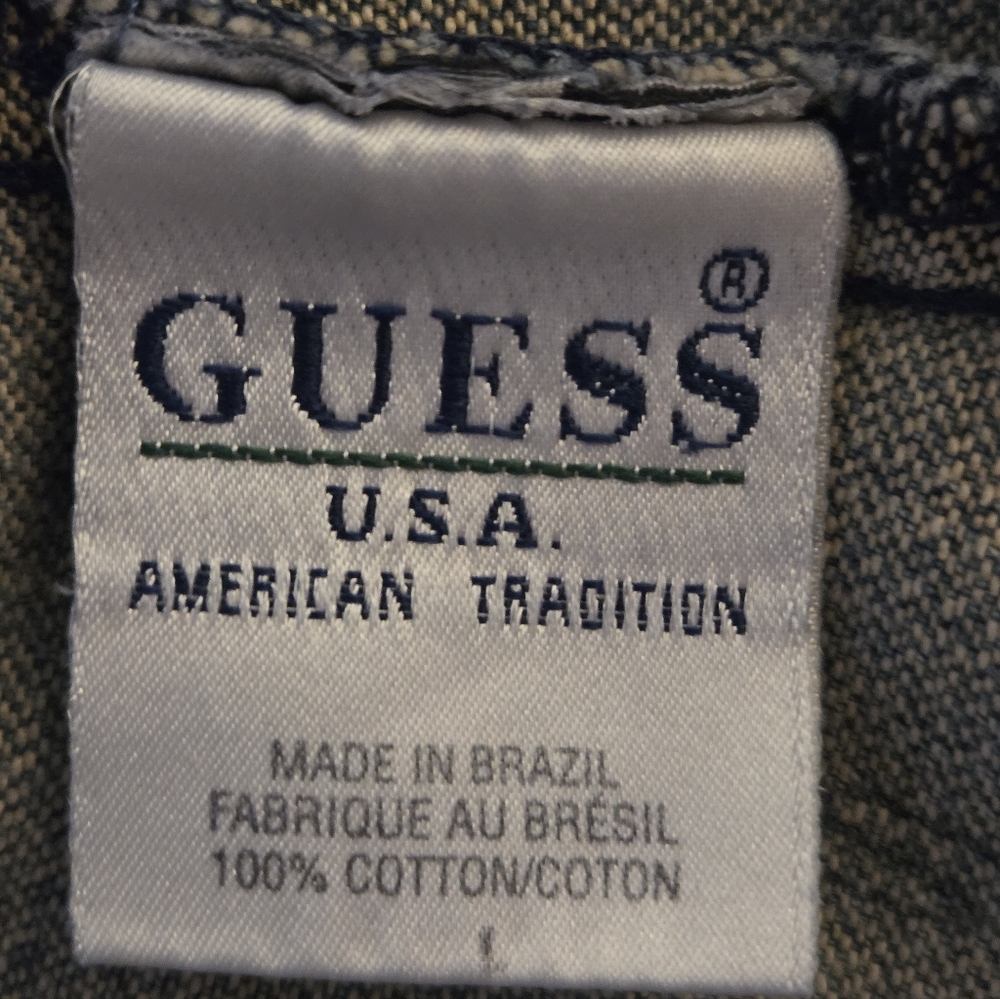Guess Light Ripped Blue Denim Jacket In Excellent Condition! - Picture 6 of 11